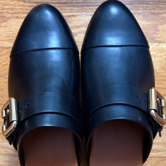 Chloe Jeannette Black Leather Clogs Flats Size 6 - NEW - Picture 7 of 8